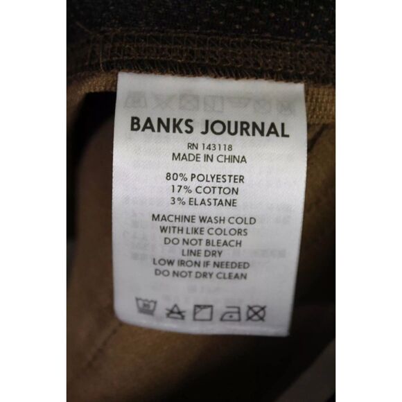 Banks Journal Mens Slow Boardshorts - Toffee Size 34 - Picture 5 of 6